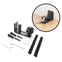 Black Steel Barn Door Floor Guide (8 in 1)