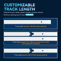 White Classic Top Mount Barn Door Hardware