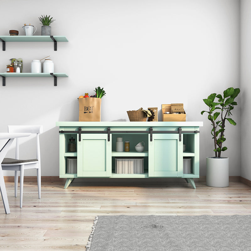 Mini Industrial Side Mount Hanger Cabinet Barn Door Hardware