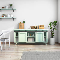 Mini Industrial Side Mount Hanger Cabinet Barn Door Hardware