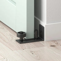 Black Steel Barn Door Floor Guide (8 in 1)