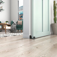 Black Steel Barn Door Floor Guide (8 in 1)