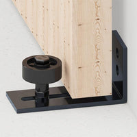 Black Steel Barn Door Floor Guide (8 in 1)