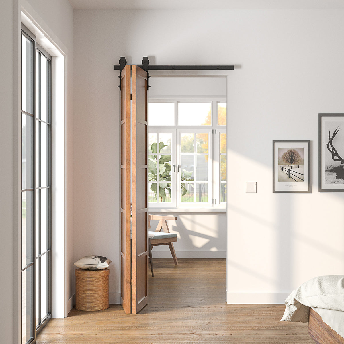 Bi-Fold Barn Door Hardware (Side Mount)