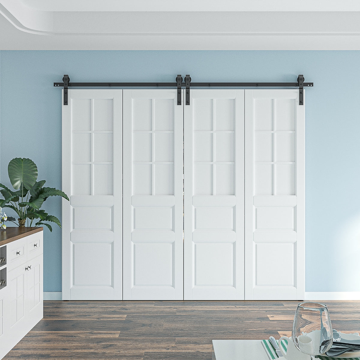 Bi-Fold Barn Door Hardware (Side Mount)