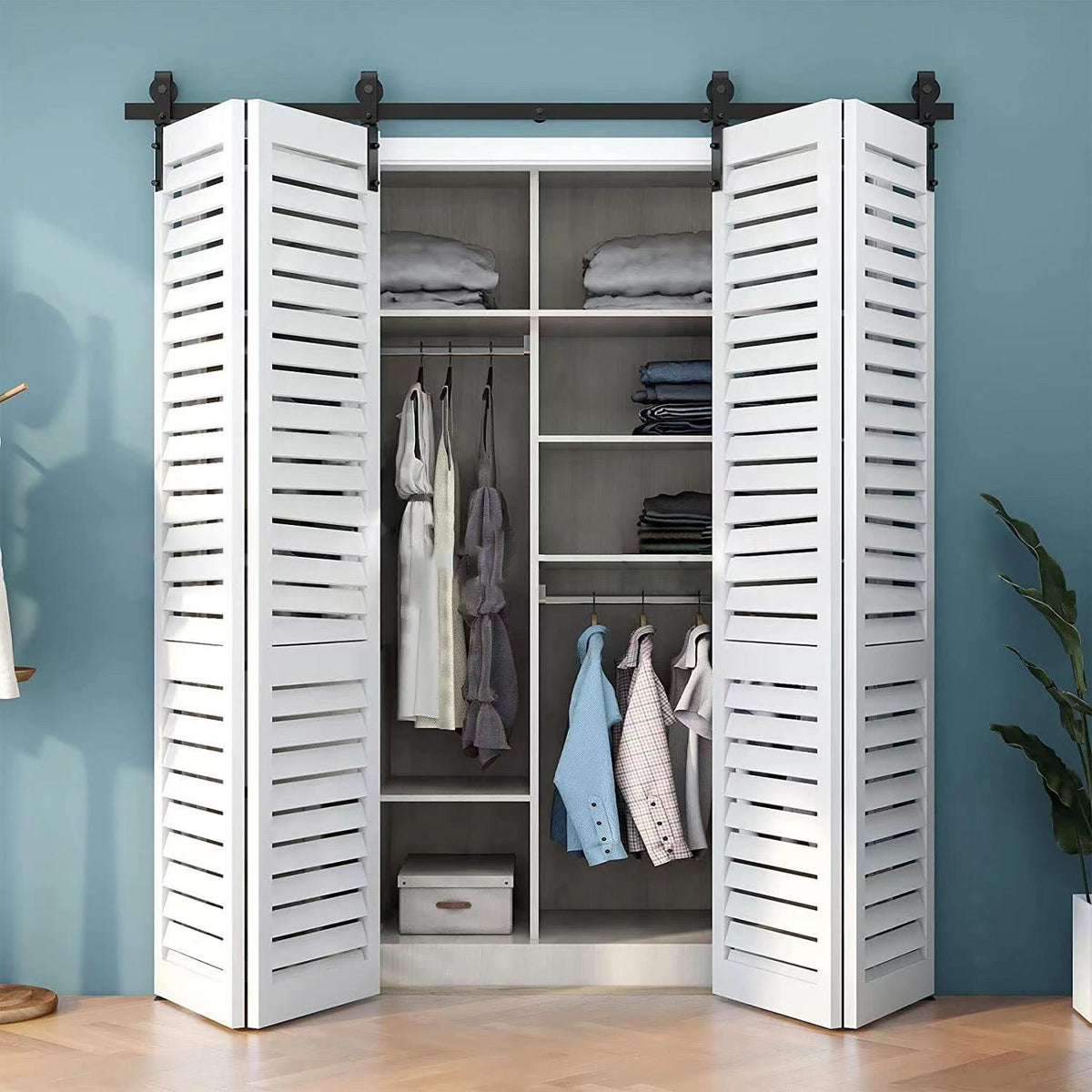 Bi-Fold Barn Door Hardware (Side Mount)