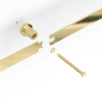 Brushed Gold Classic Top Mount Barn Door Hardware