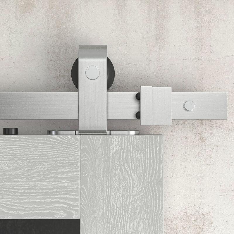 Stainless Steel Classic Top Mount Barn Door Hardware Barn Door