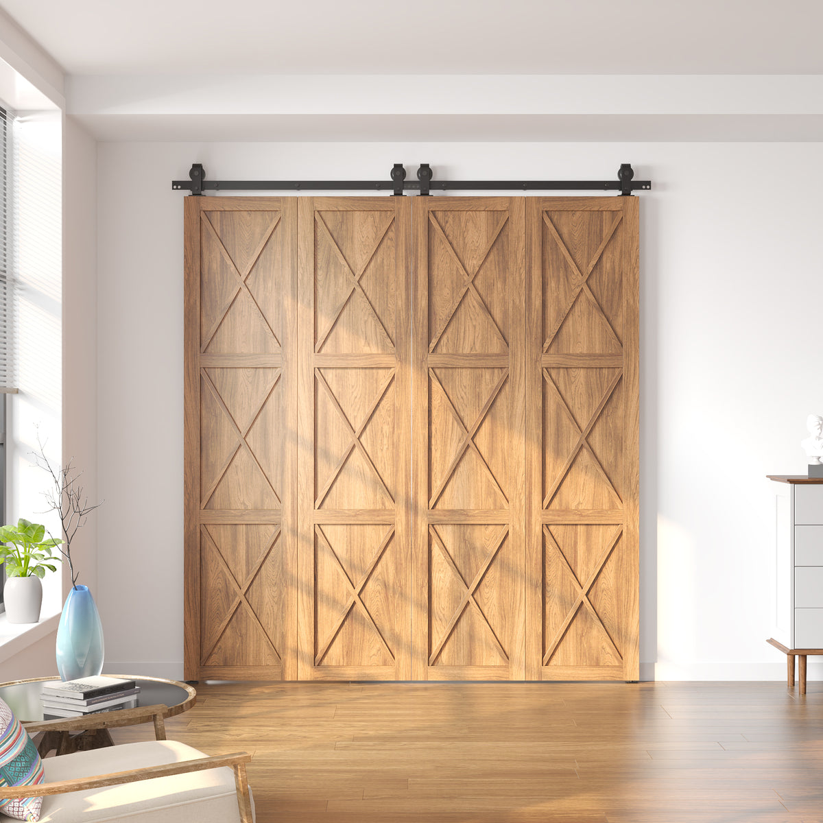Bi-fold Barn Door Hardware (Top Mount)