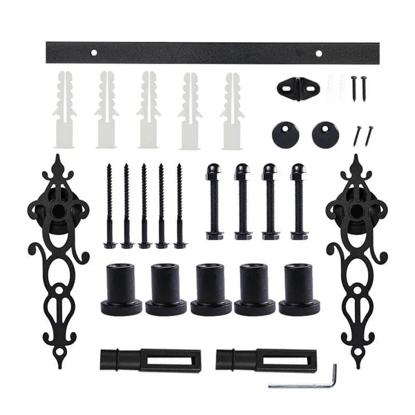 Antique Pattern Design Barn Door Hardware