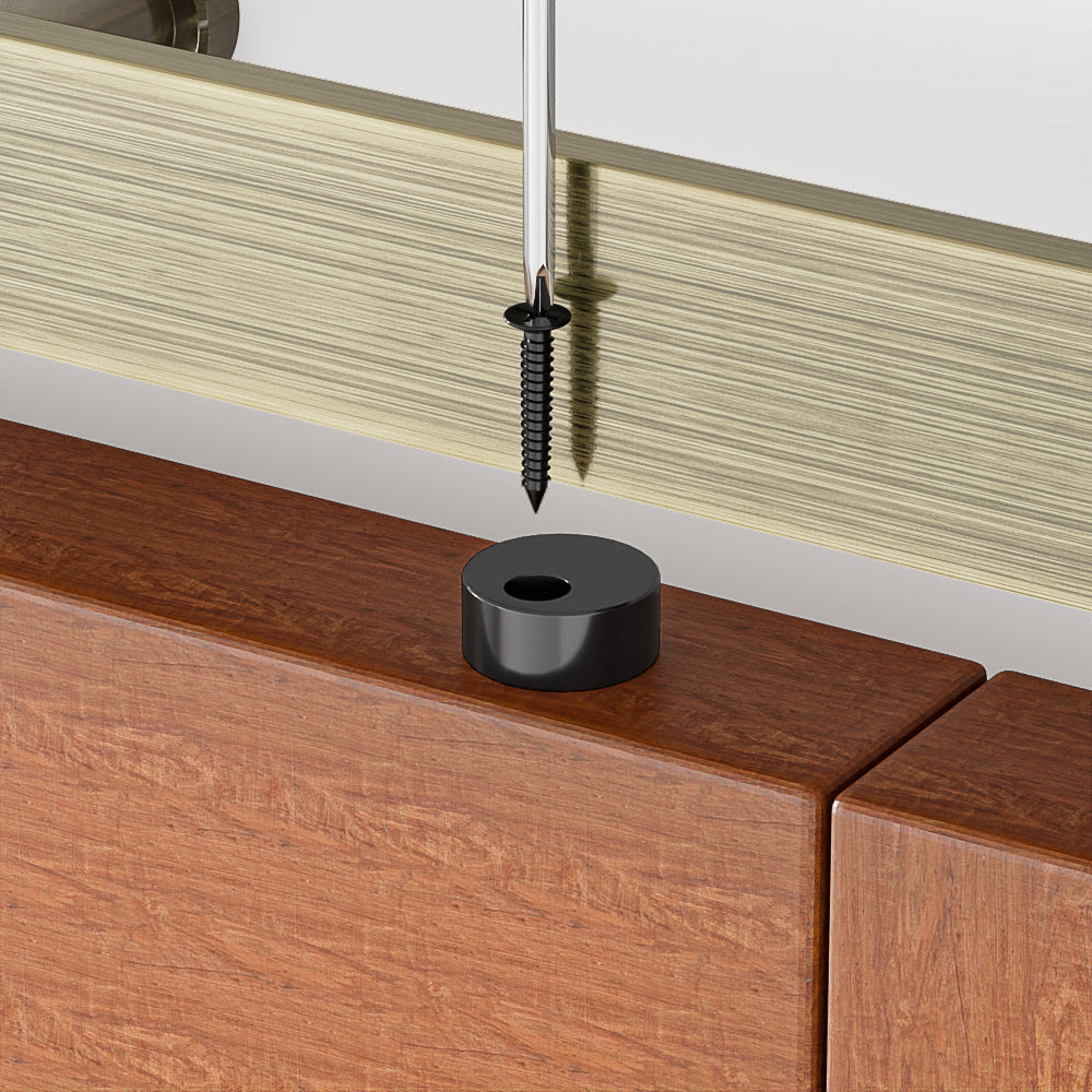 Brushed Bronze Classic Side Mount Barn Door Hardware