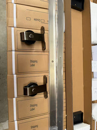 Brushed Bronze Classic Top Mount Barn Door Hardware