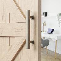 PRE ORDER! Brushed Bronze Square Barn Door Handle Kit (Double Sided)