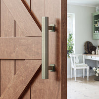 PRE ORDER! Brushed Bronze Square Barn Door Handle Kit (Double Sided)