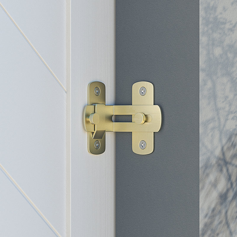 Brushed Gold Barn Door Lock - 003