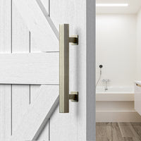 PRE ORDER! Brushed Bronze Square Barn Door Handle Kit (Double Sided)