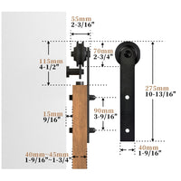 Simple Side Mount Barn Door Hardware