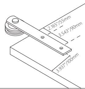Modern Side Mount Barn Door Hardware