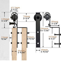 Bypass Barn Door Hardware ( For Two Door Bypass )