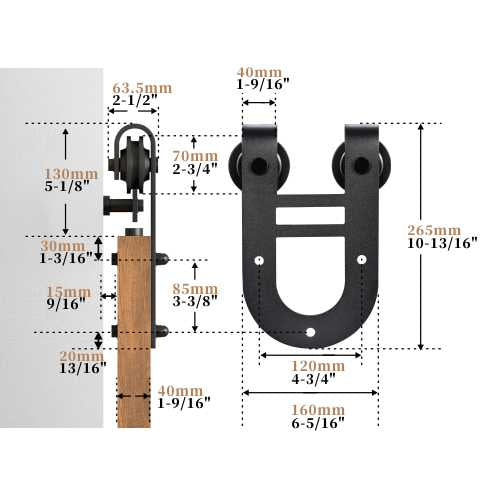 Horseshoe Barn Door Roller