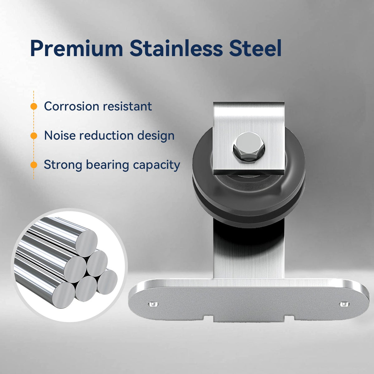 Stainless Steel Top Mount Roller