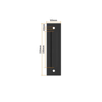 Solid Steel Barn Door Handle - Flush