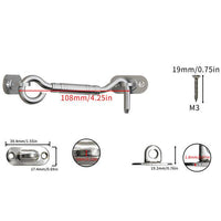 Stainless Steel Barn Door Lock - 002