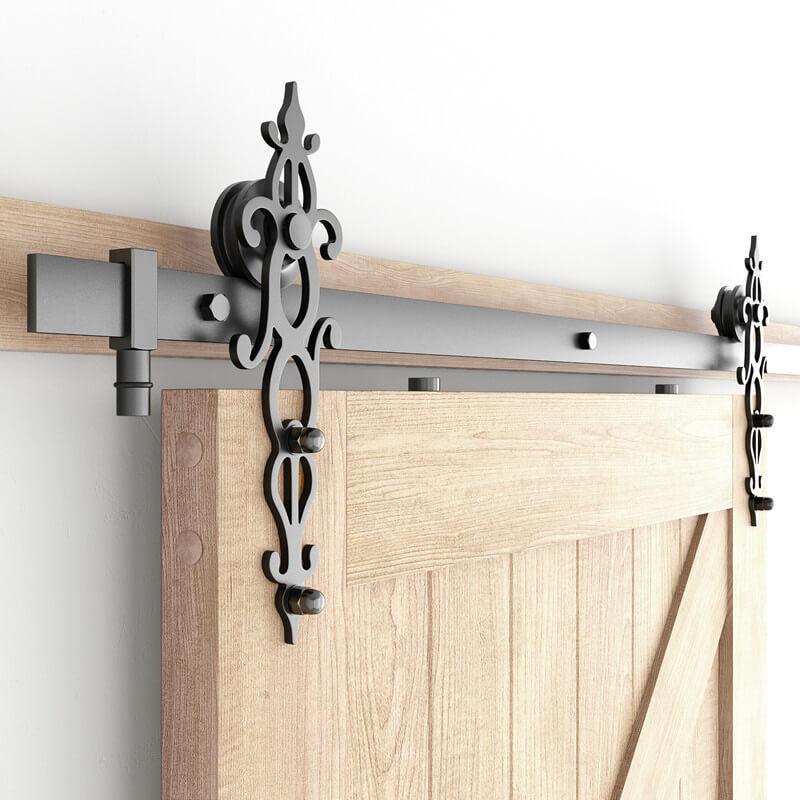 Antique Pattern Design Barn Door Hardware