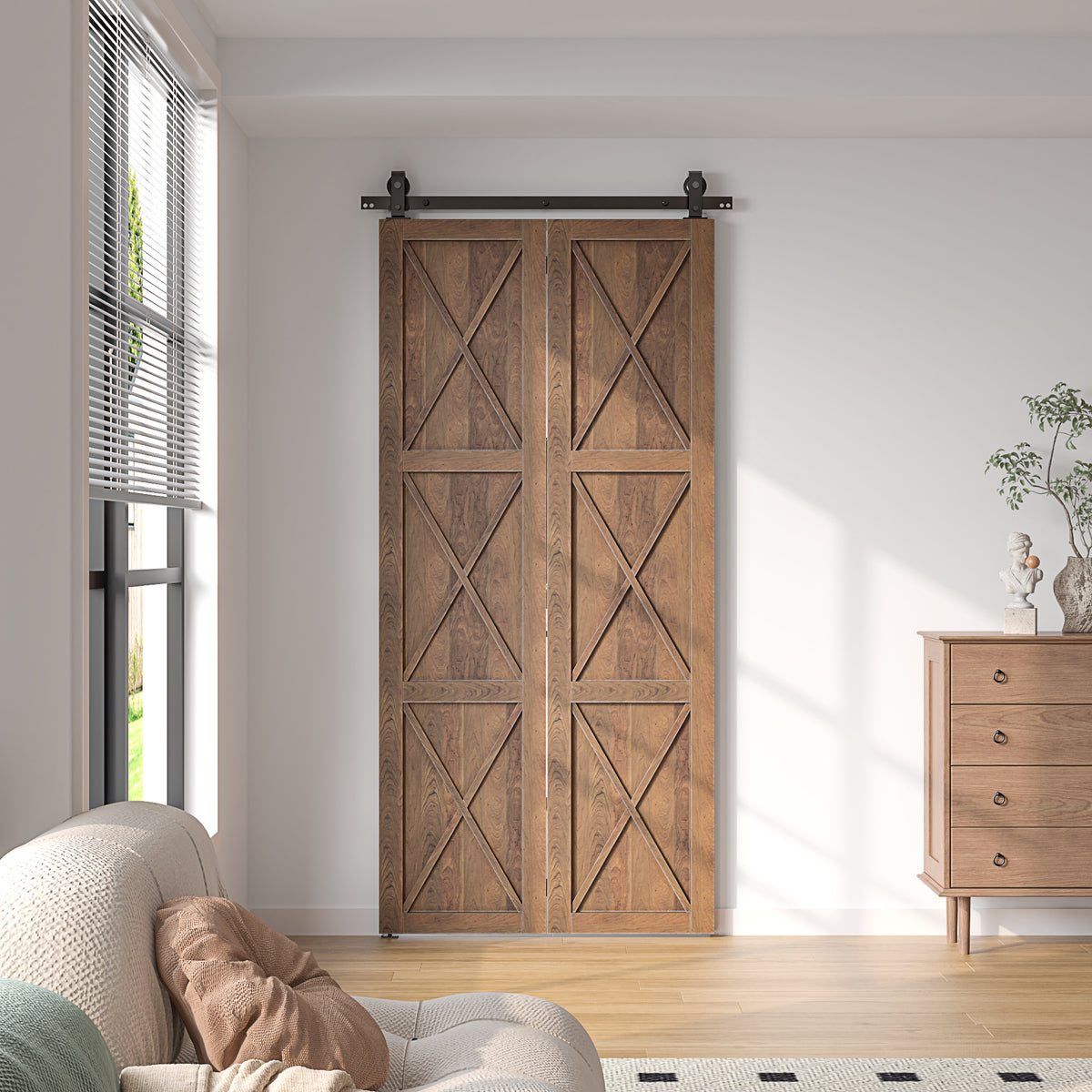 Bi-fold Barn Door Hardware (Top Mount)