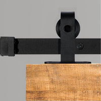 Classic Black Top Mount Barn Door Hardware