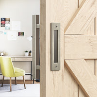 PRE ORDER! Brushed Bronze Square Barn Door Handle Kit (Double Sided)