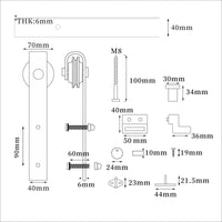 Classic Side Mount Barn Door Hardware