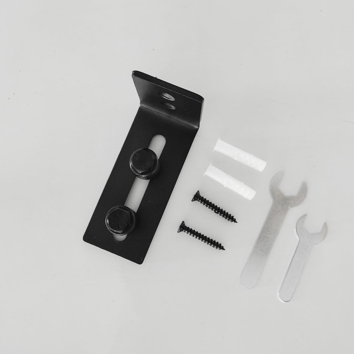 Small Wheel Black Steel Barn Door Floor Guide