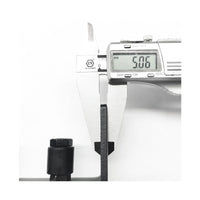 Small Wheel Black Steel Barn Door Floor Guide