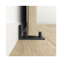 Small Wheel Black Steel Barn Door Floor Guide