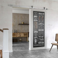 Stainless Steel Classic Top Mount Barn Door Hardware